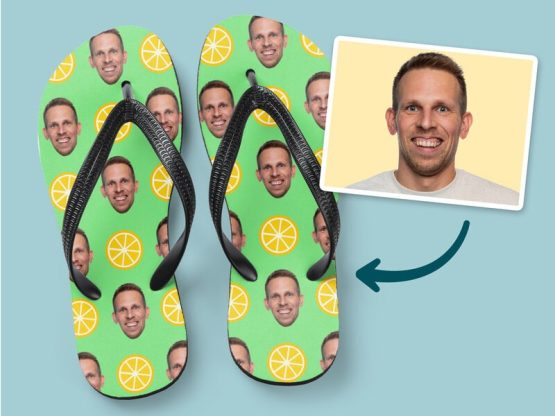 Personlige Flip-flops med Foto - Sommer