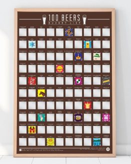 100 Beers Skrabeplakat